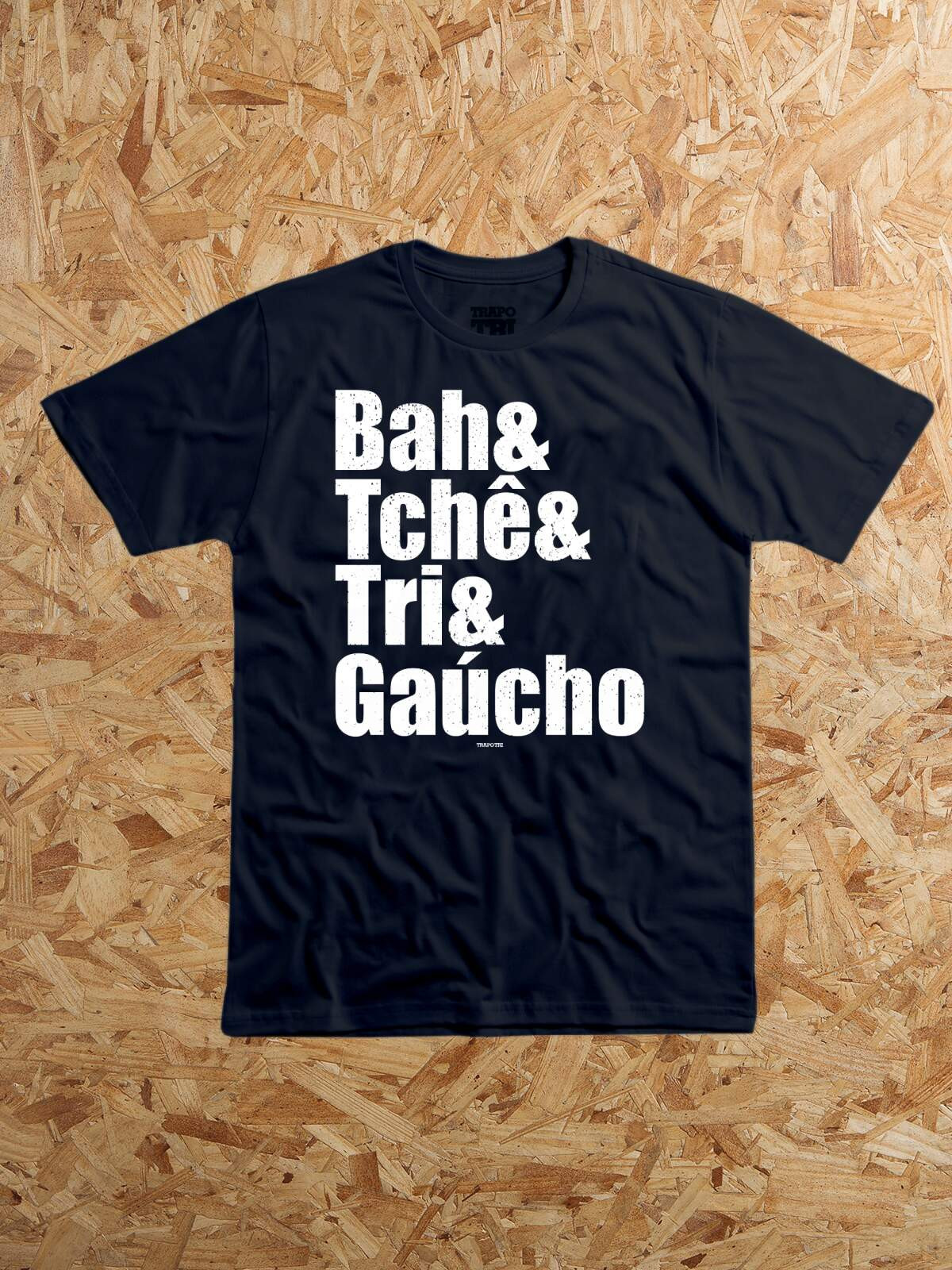 National shield nut Camiseta Bah & Tchê & Tri & Gaúcho - Preto - Trapo Tri®
