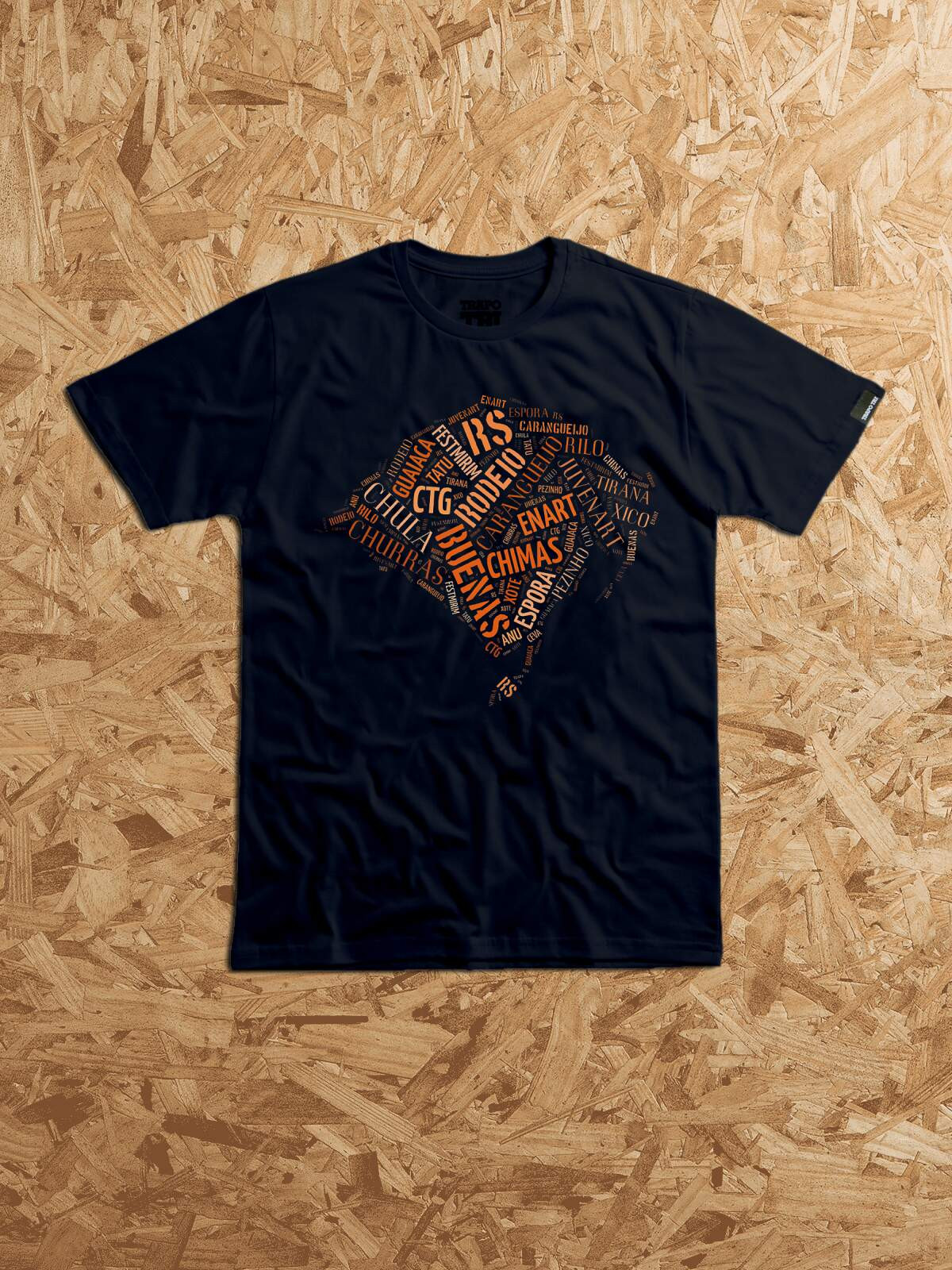Camiseta Mapa - Preto