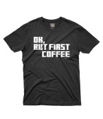 Camiseta First Coffee - Preto