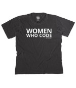 Camiseta Woman Who Code - Cinza Escuro Estonado