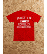 Camiseta Property Of Republica Rio Grandense - Vermelho