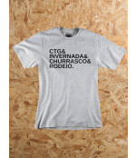 Camiseta CTG - Mescla Cinza
